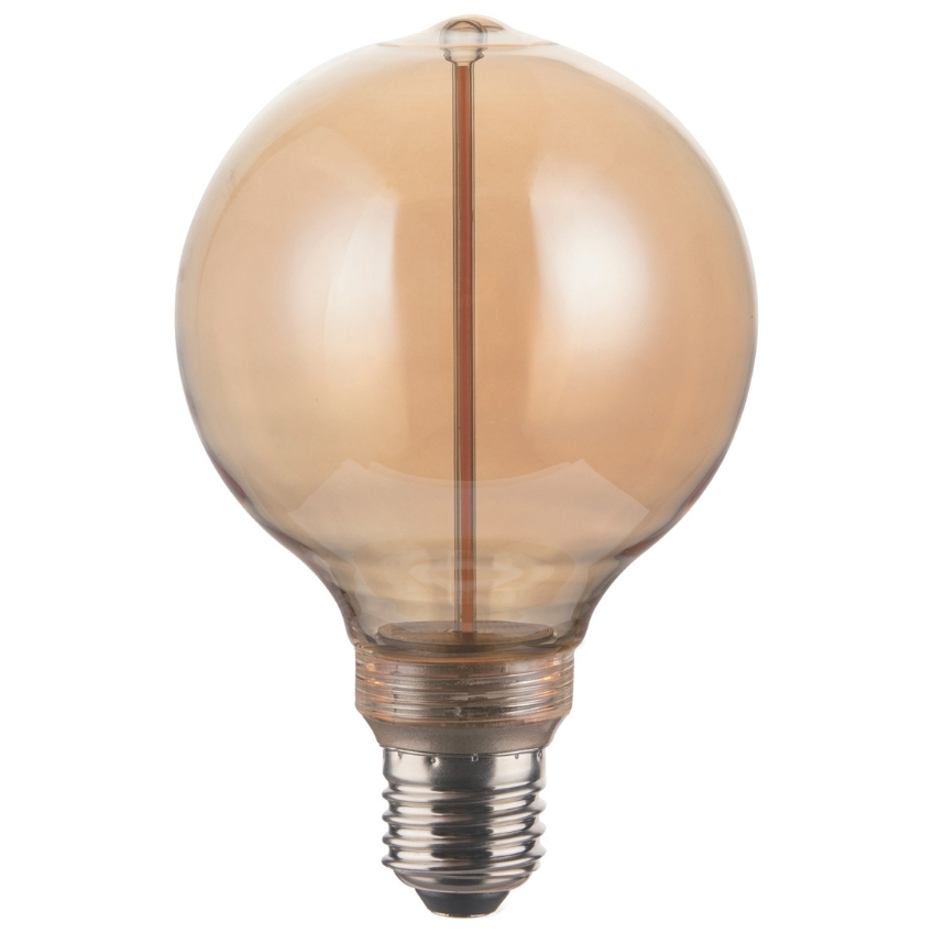 Nordlux Jantarově hnědá dekorativní stmívatelná LED žárovka Deco G95 E27 4W Nordlux