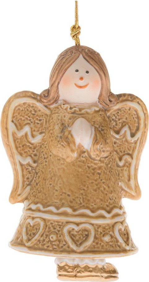 Keramická vánoční ozdoba 8 cm Angel – Dakls Dakls