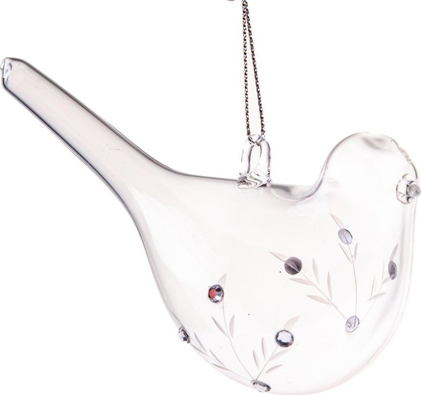 Skleněná vánoční ozdoba 6 cm Bird – Dakls Dakls