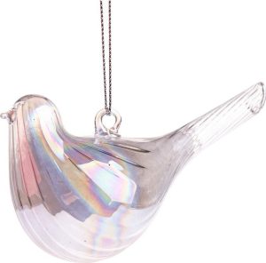 Skleněná vánoční ozdoba 6 cm Bird – Dakls Dakls