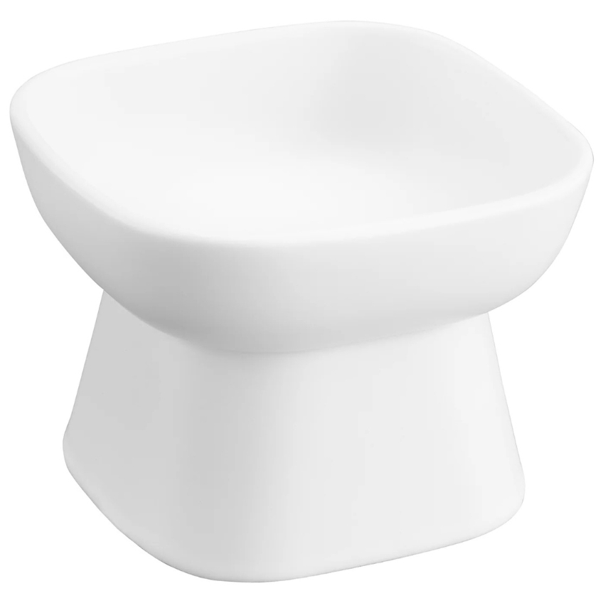 Bílá keramická miska pro psy Yamazaki Tower 8 cm YAMAZAKI