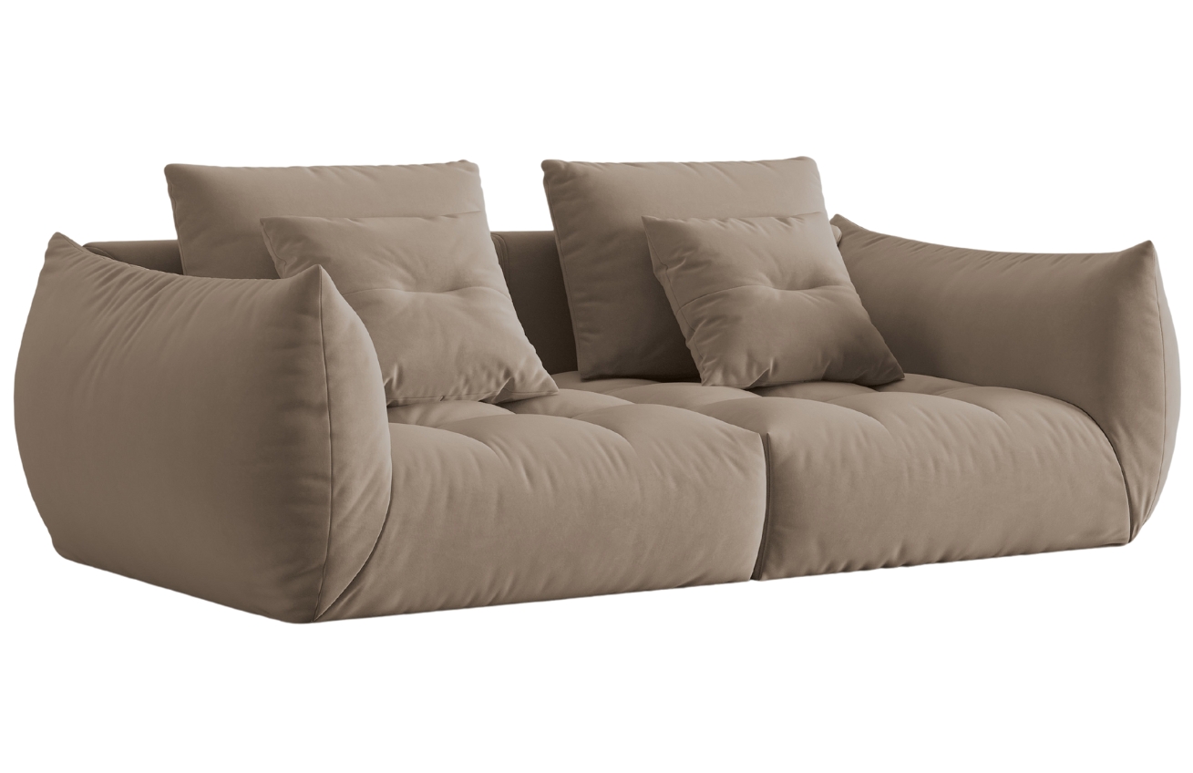 Micadoni Sametová pohovka Bloom 232 cm Micadoni