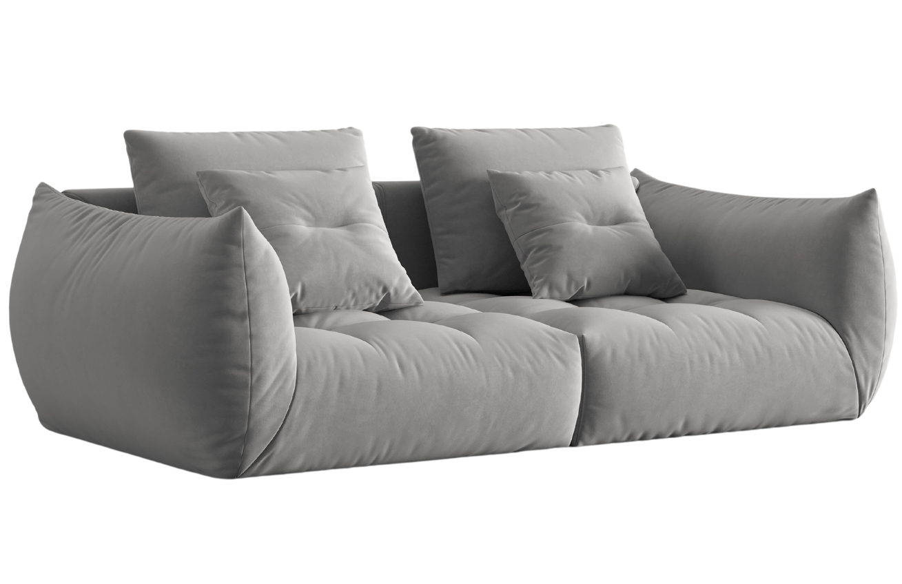 Micadoni Sametová pohovka Bloom 232 cm Micadoni