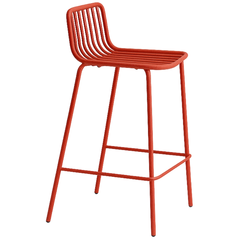 Pedrali Červená kovová barová židle Nolita 3657 65 cm Pedrali