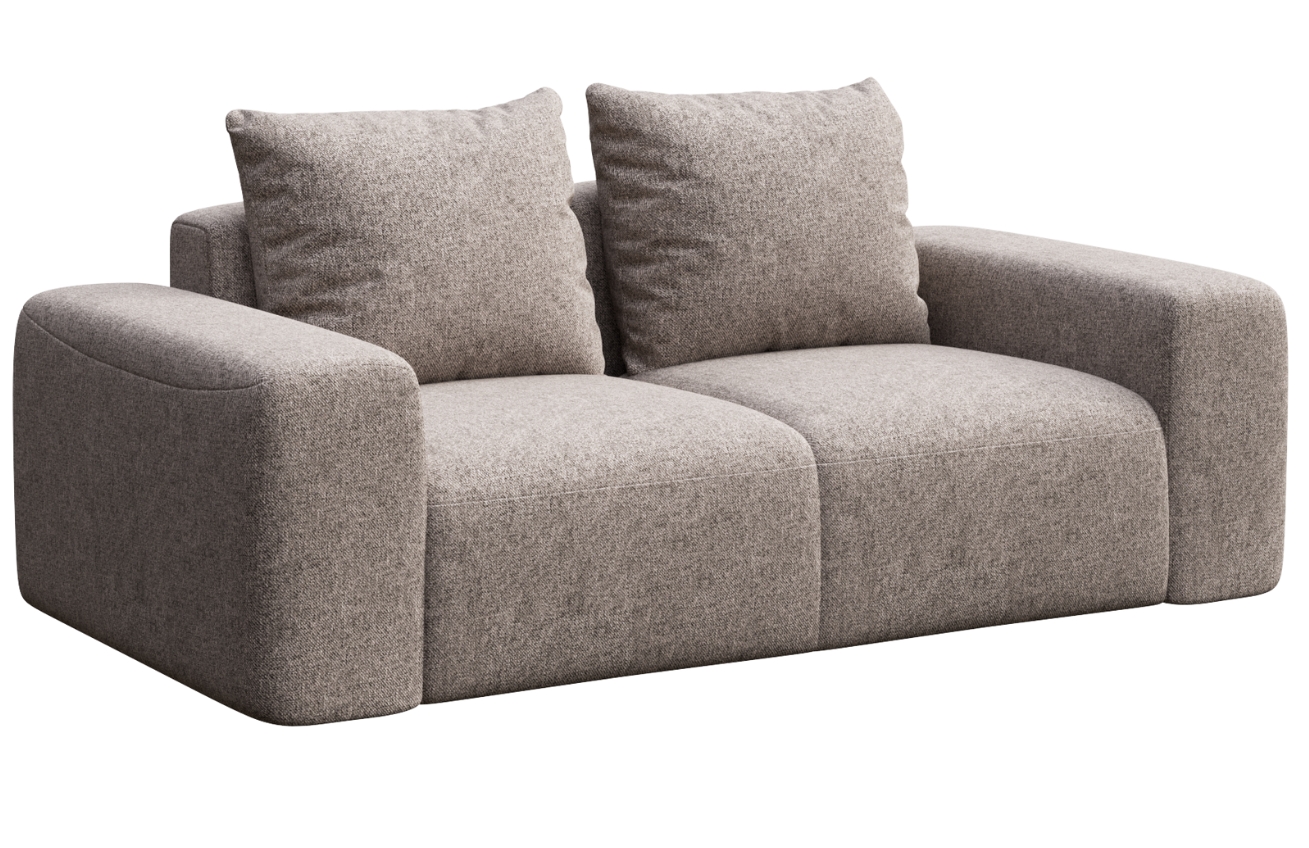 Rodier Šedá čalouněná dvoumístná pohovka Monce 212 cm Rodier