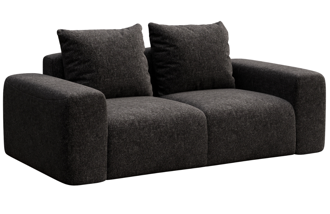 Rodier Antracitově šedá čalouněná dvoumístná pohovka Monce 212 cm Rodier