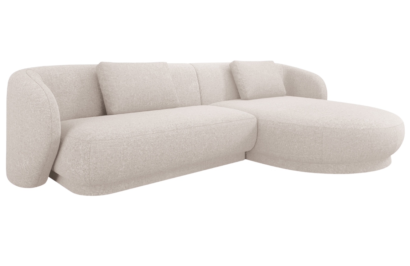 Cosmopolitan Design Béžová čalouněná rohová pohovka Camden 289 cm