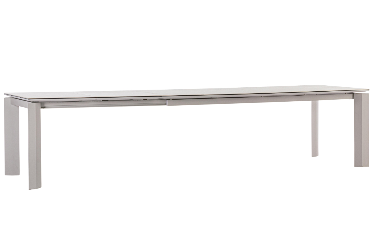 Bizzotto Šedý keramický zahradní rozkládací stůl Otavio 220/340 x 95 cm Bizzotto