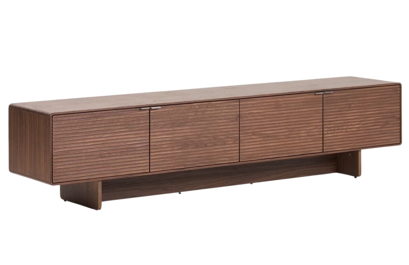 Kave Home Ořechový TV stolek Norlen 200 x 40 cm Kave Home
