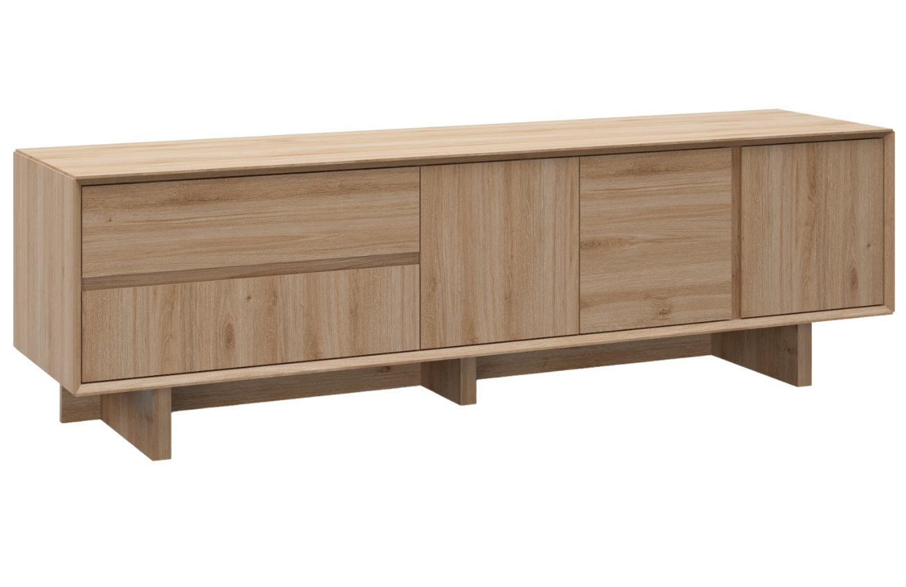 Marckeric TV stolek Carpi 180 x 45 cm s dubovým dekorem Marckeric