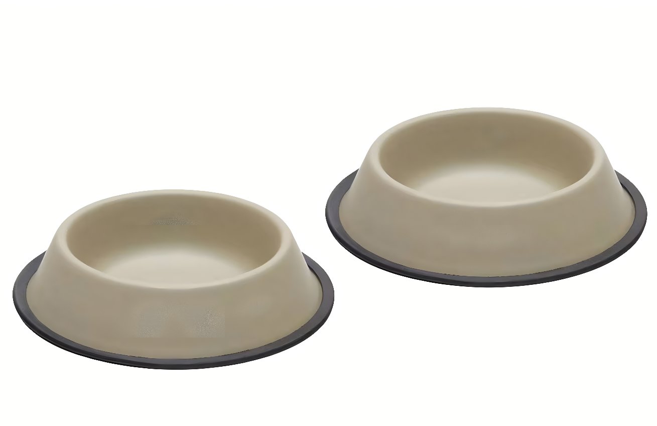 Kave Home Set dvou béžových nerezových misek Dalitso 21 cm Kave Home