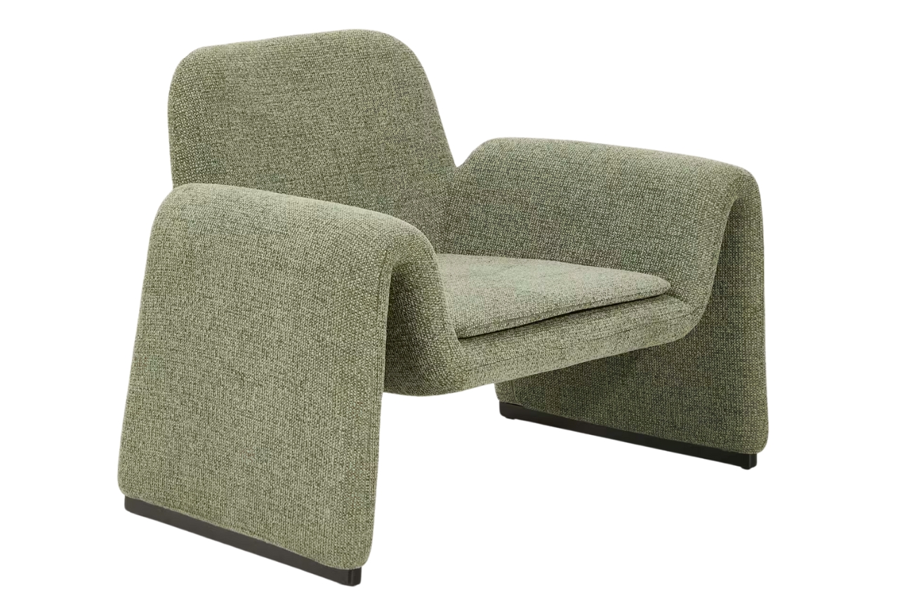 Kave Home Zelené čalouněné křeslo Melvia Kave Home