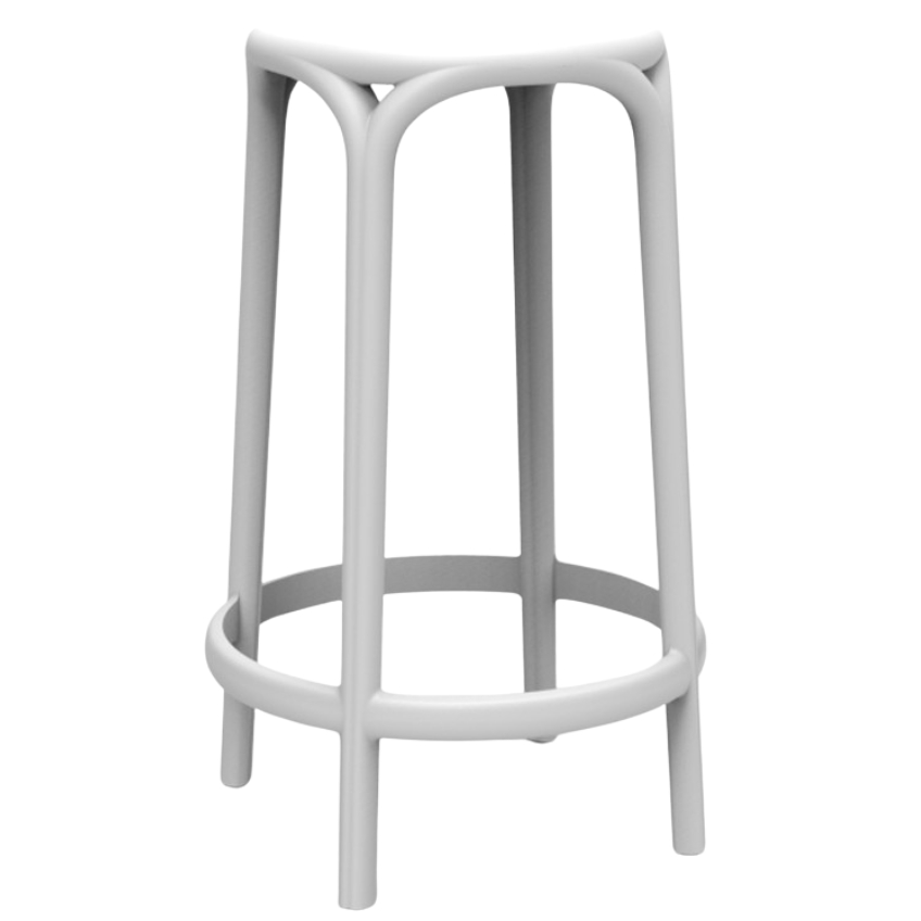 VONDOM Bílá plastová barová židle BROOKLYN 66 cm VONDOM