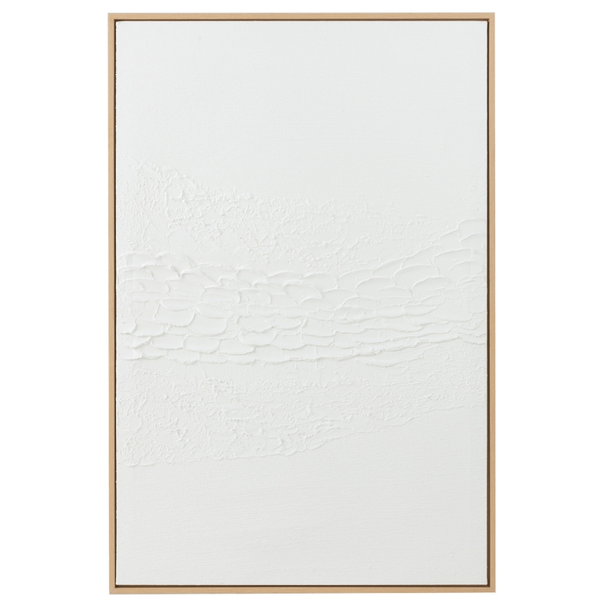 J-line Bílý abstrakní obraz Lauwra 80 x 120 cm J-line