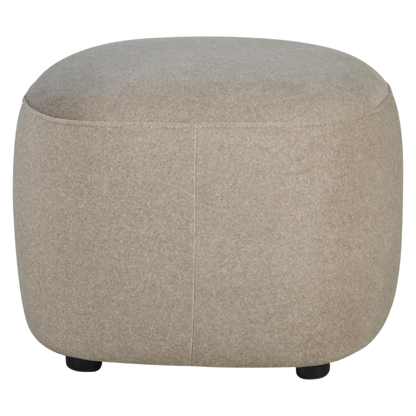 Hnědá čalouněná podnožka Quax Gomi 50 x 50 cm Quax