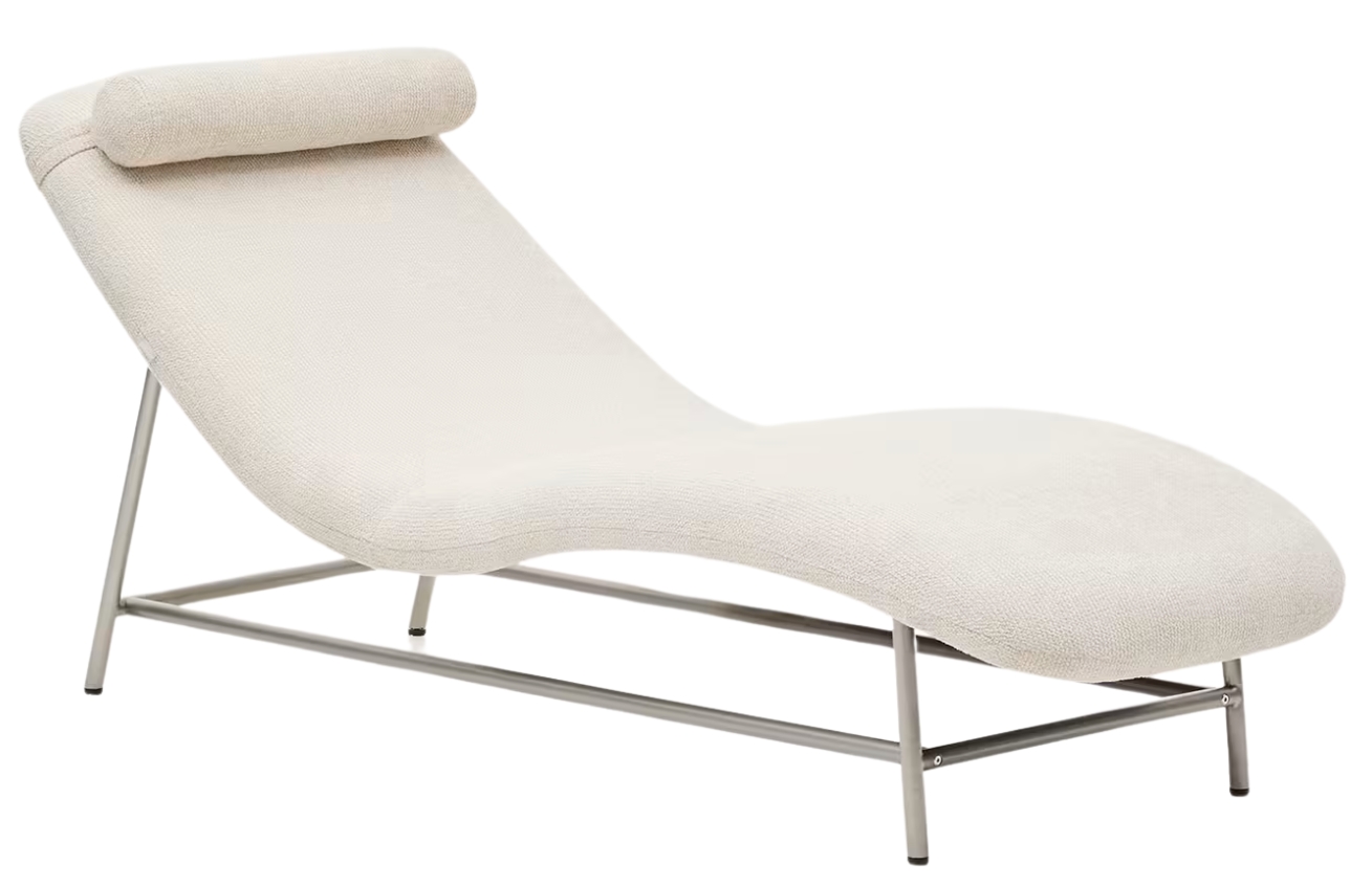 Kave Home Béžová čalouněná lenoška Osla 175 cm Kave Home