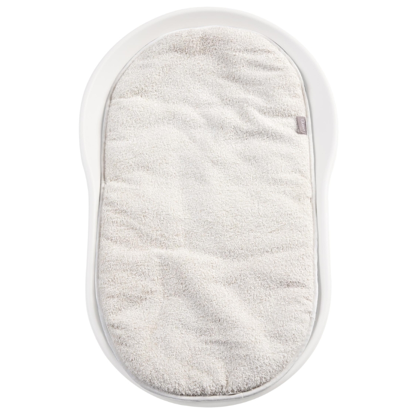 Béžový bavlněný polštář na přebalovací podložku Quax Mamee Quax