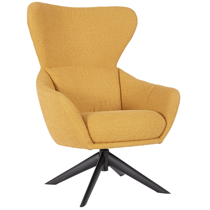 Bizzotto Hořčicově žluté otočné křeslo Hailey Bizzotto