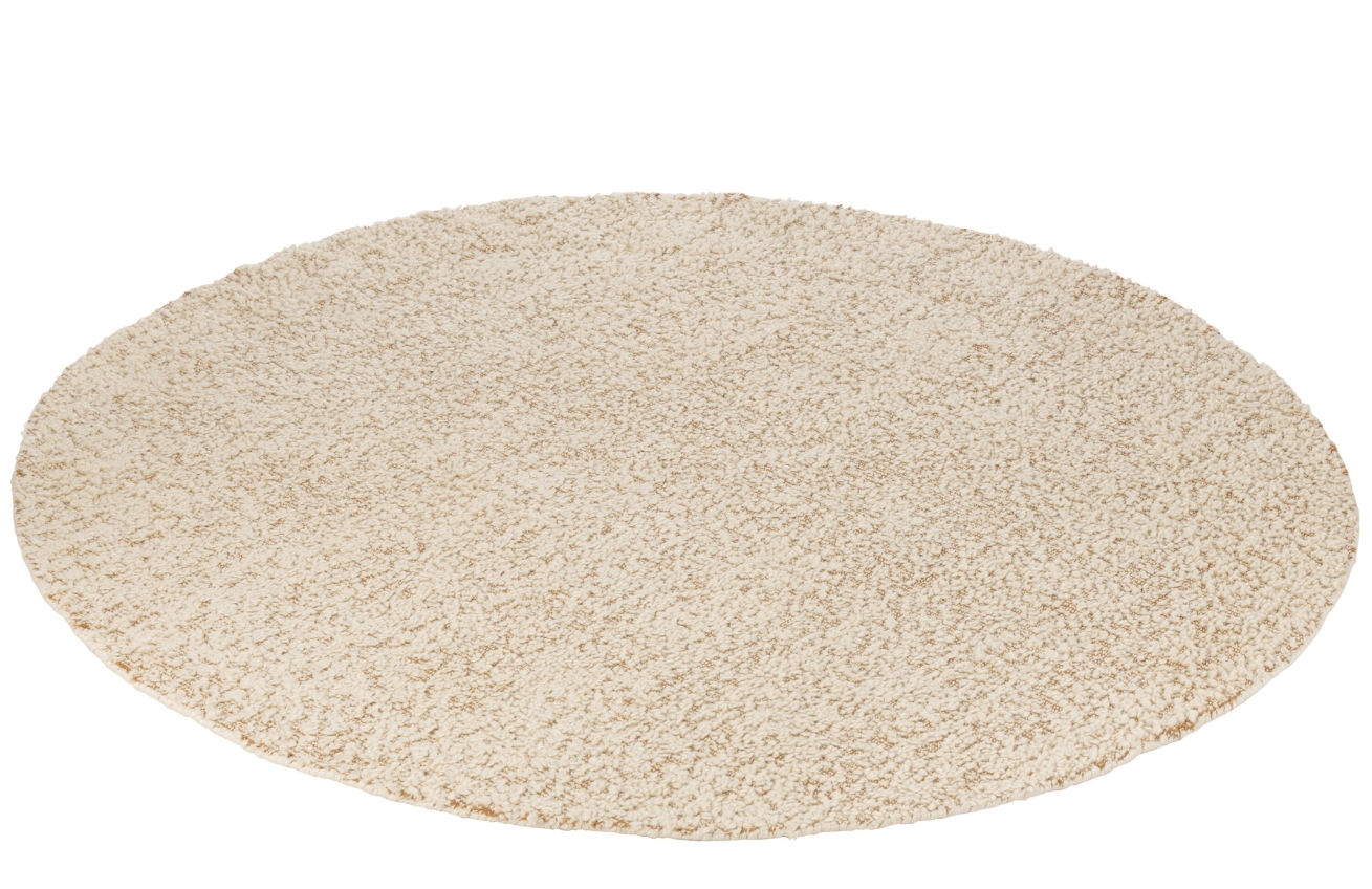 J-line Krémově bílý bouclé koberec Sam 190 cm J-line