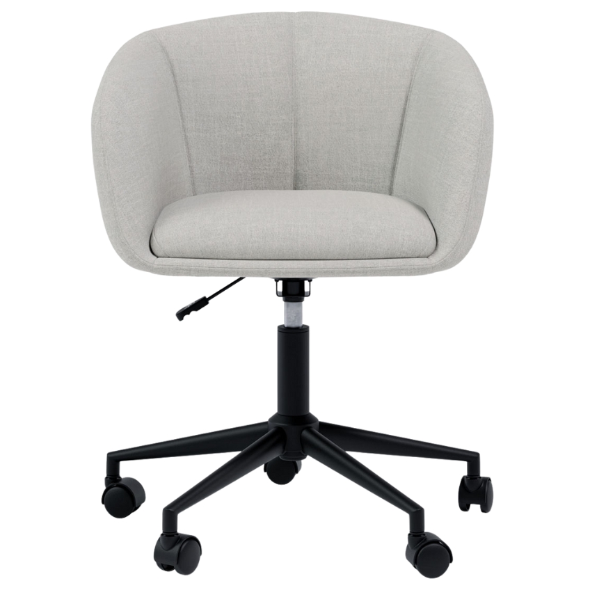 Somcasa Světle šedá čalouněná otočná konferenční židle Arizona Somcasa