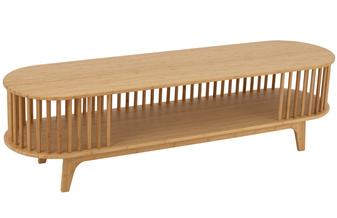 J-line Dřevěný TV stolek Vertical 150 x 40 cm J-line