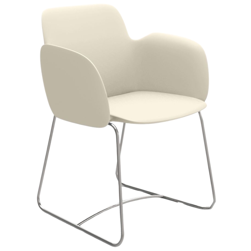 VONDOM Béžové plastové zahradní křeslo PEZZETTINA VONDOM