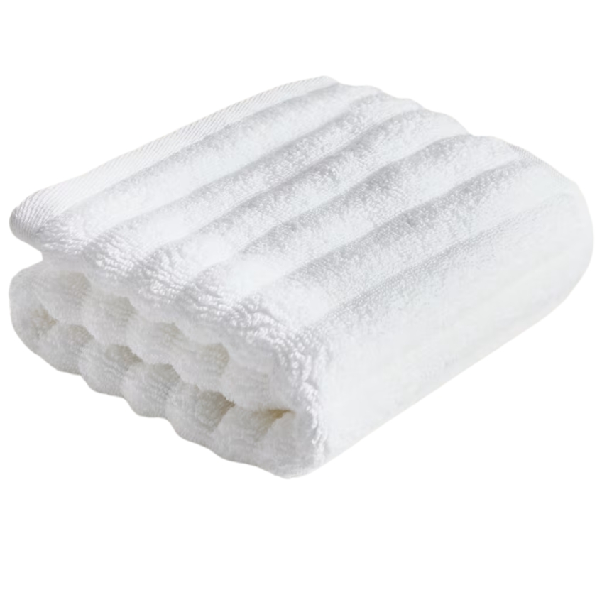 Kave Home Bílý bavlněný ručník Navira 30 x 50 cm Kave Home