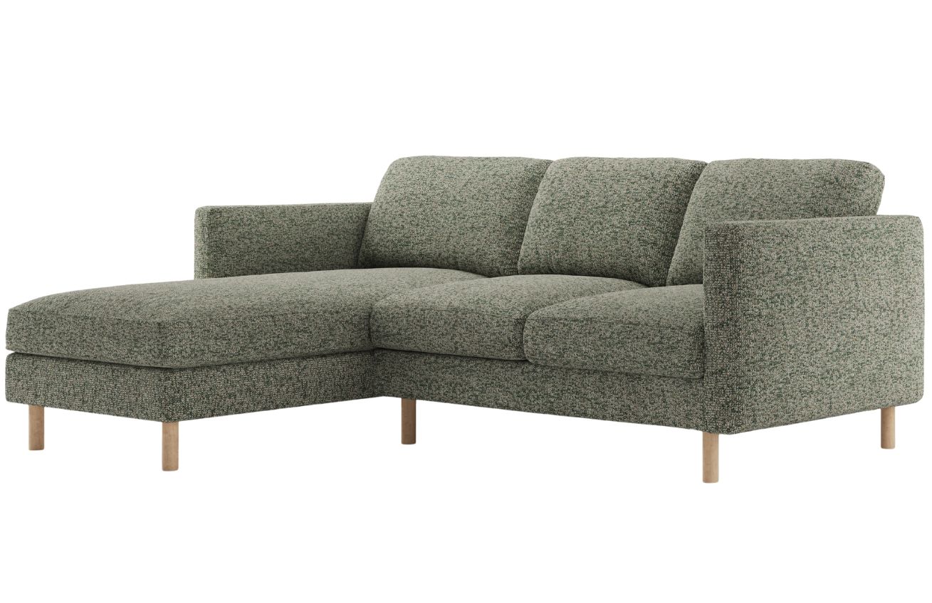 Micadoni Zelená rohová pohovka Eden 250 cm