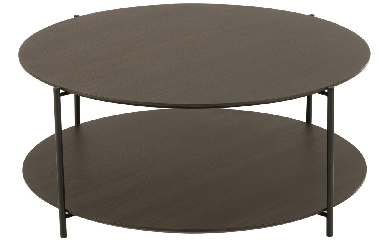 J-line Hnědý konferenční stolek Marcus 93 cm J-line