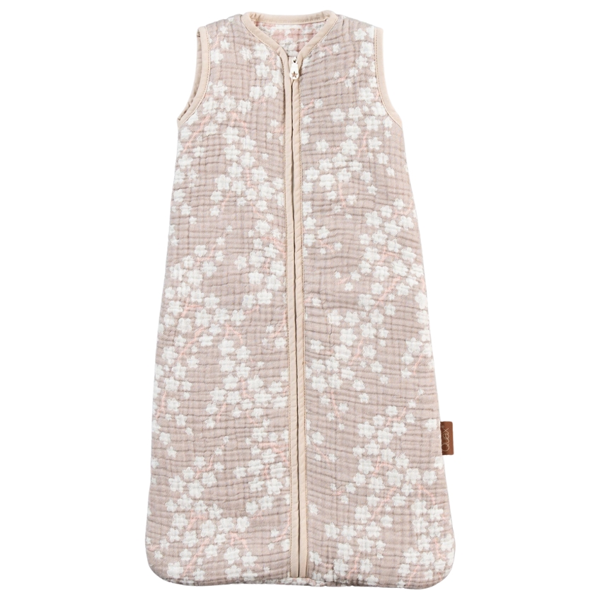 Růžový mušelínový dětský spací pytel Quax Natural 70 cm Quax