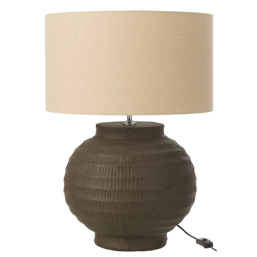 J-line Hnědá keramická stolní lampa Terracotta 62 cm J-line