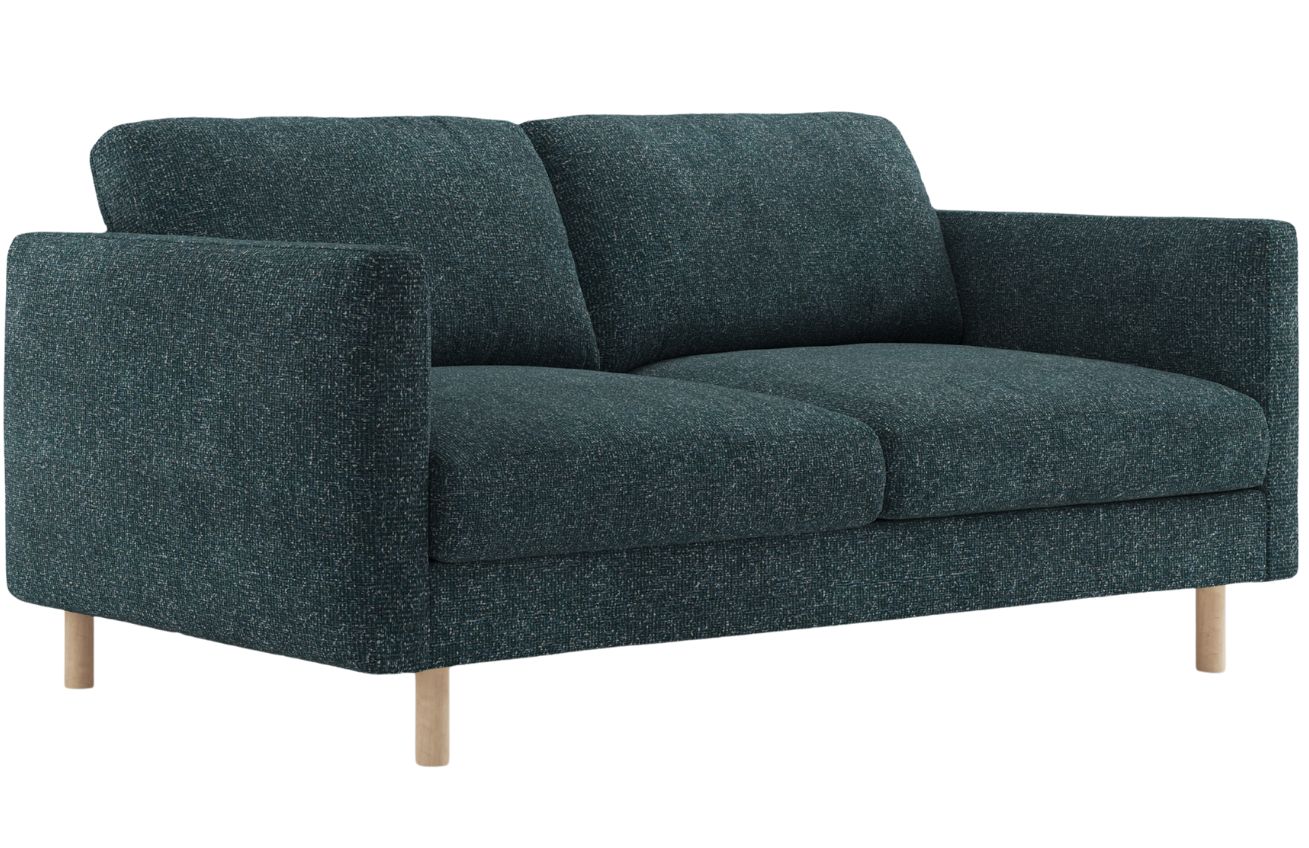 Micadoni Modrá dvoumístná pohovka Eden 146 cm Micadoni