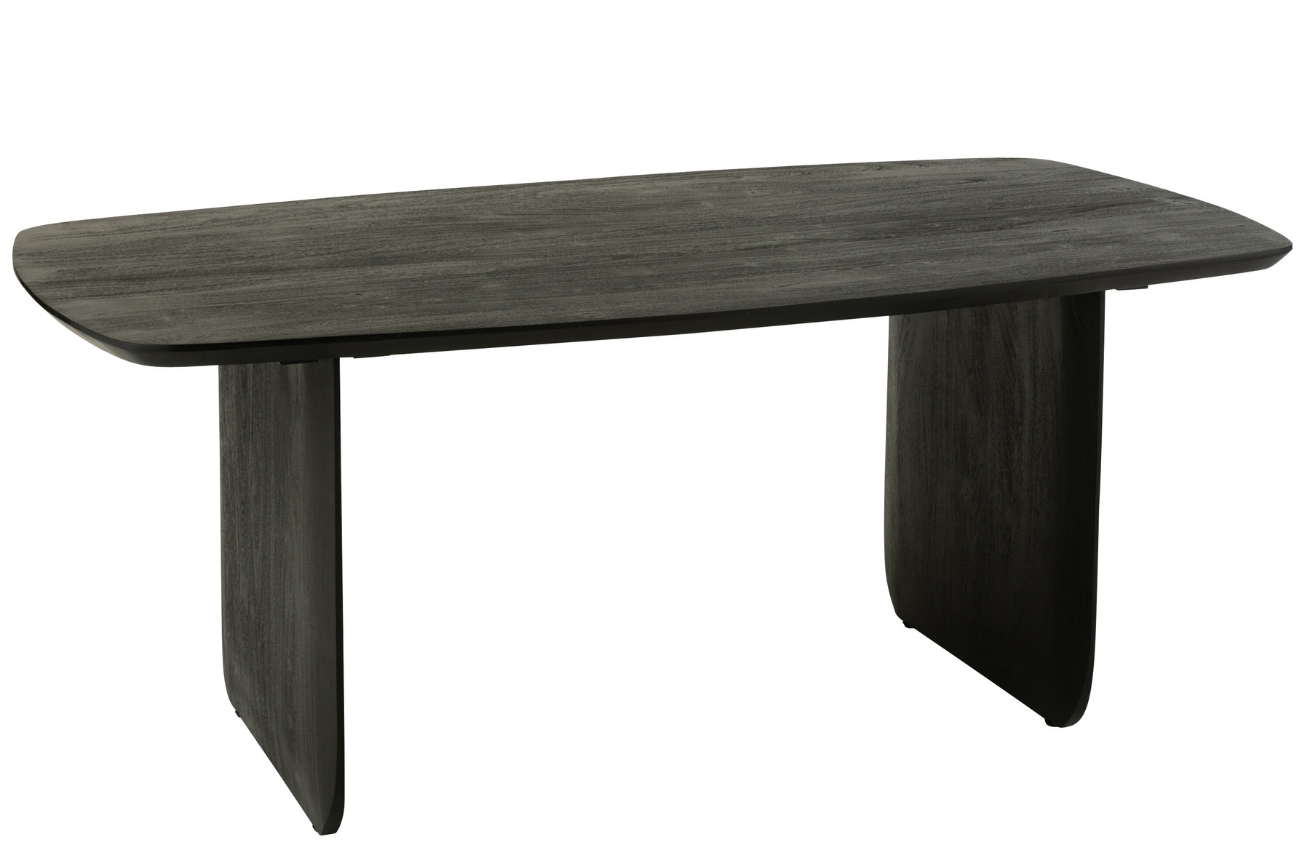 J-line Černý dřevěný jídelní stůl Acacia 190 x 100 cm J-line