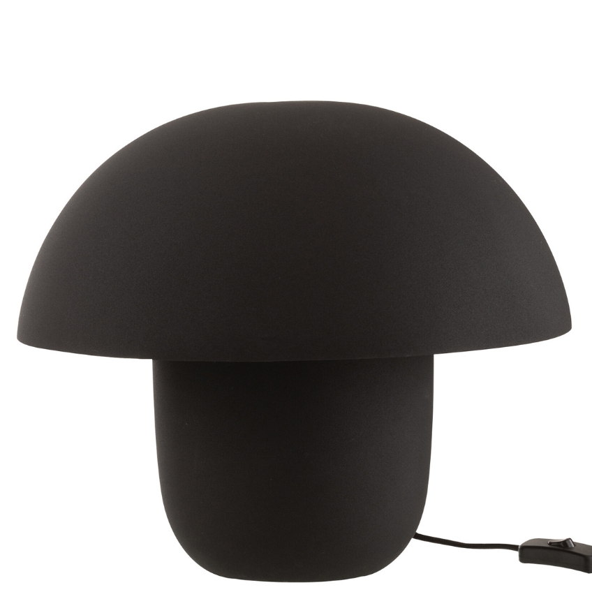 J-line Černá kovová stolní lampa Cordelius 35 cm J-line