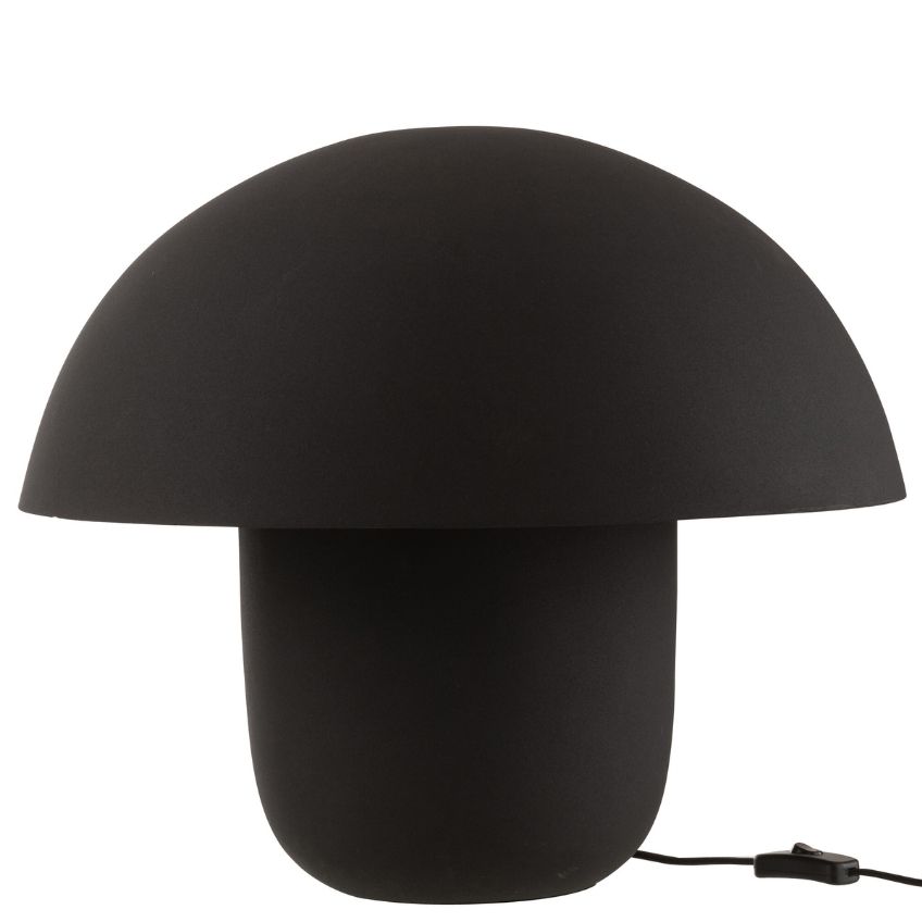 J-line Černá kovová stolní lampa Cordelius 44 cm J-line