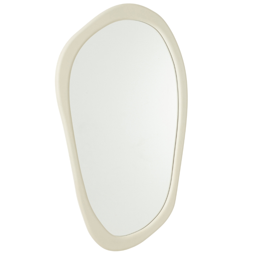 J-line Bíle závěsné zrcadlo Zoe 120 x 68 cm J-line