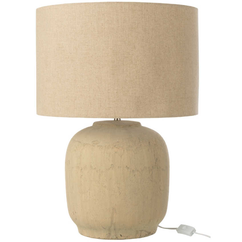 J-line Béžová keramická stolní lampa Mia 64 cm J-line