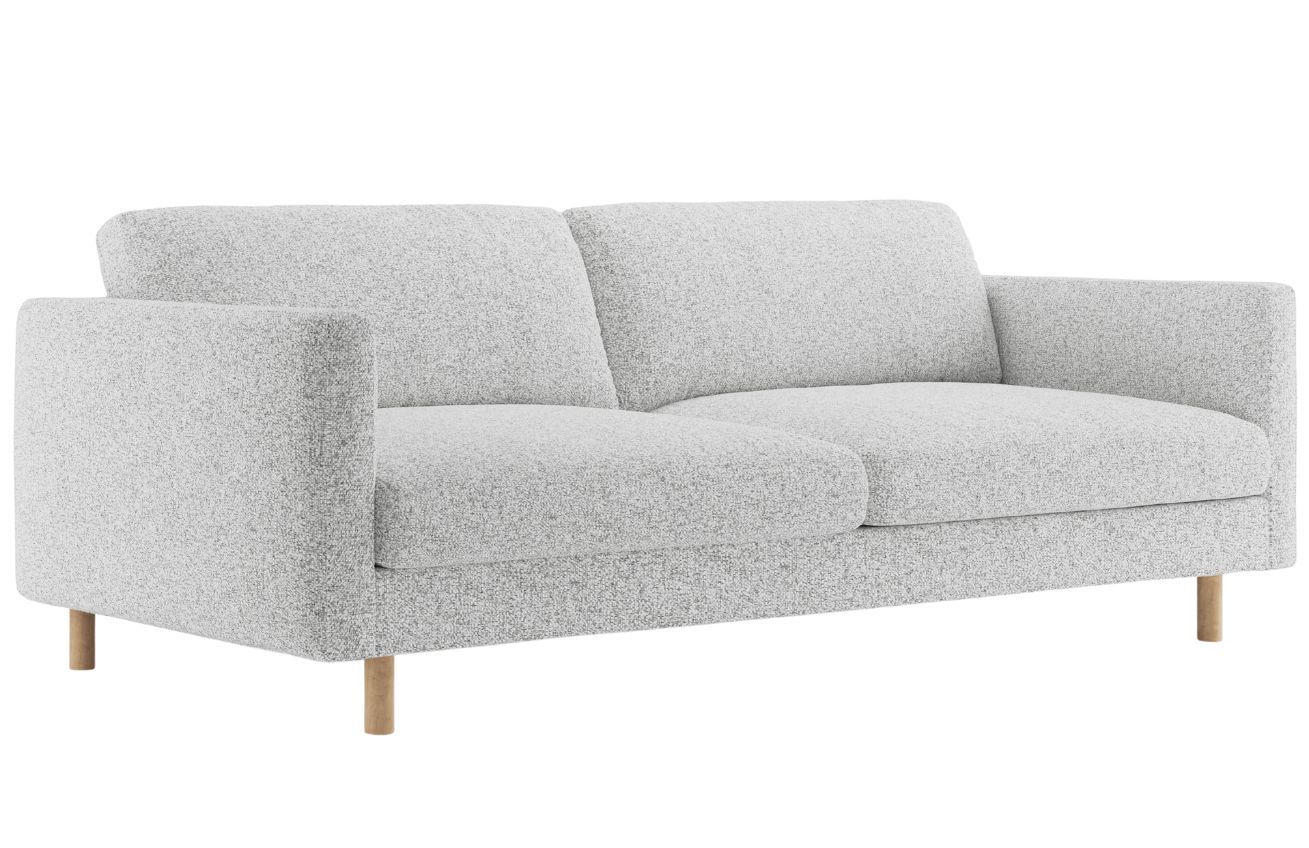 Micadoni Šedá trojmístná pohovka Eden 173 cm Micadoni