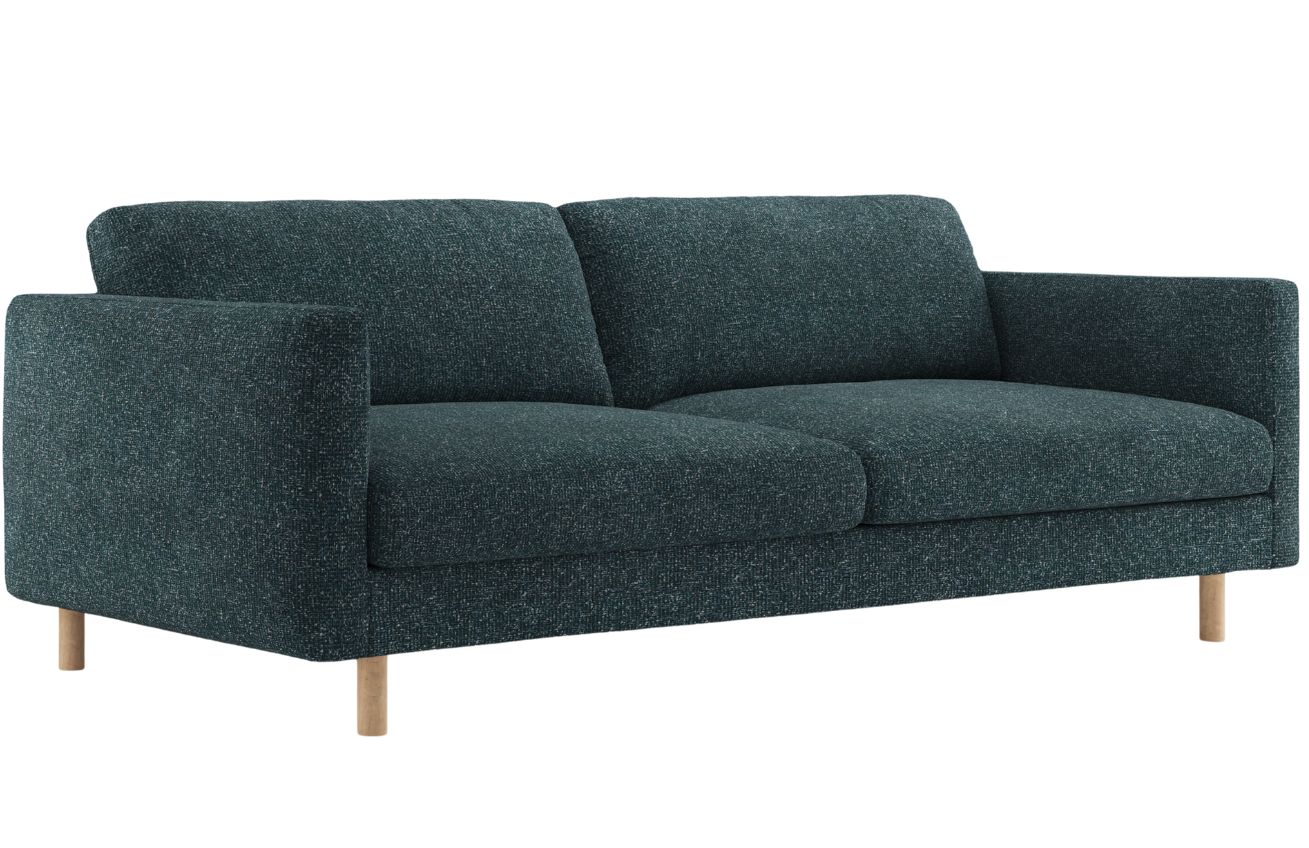 Micadoni Modrá trojmístná pohovka Eden 173 cm Micadoni