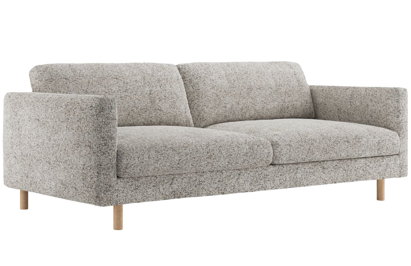 Micadoni Béžovošedá čtyřmístná pohovka Eden 209 cm Micadoni