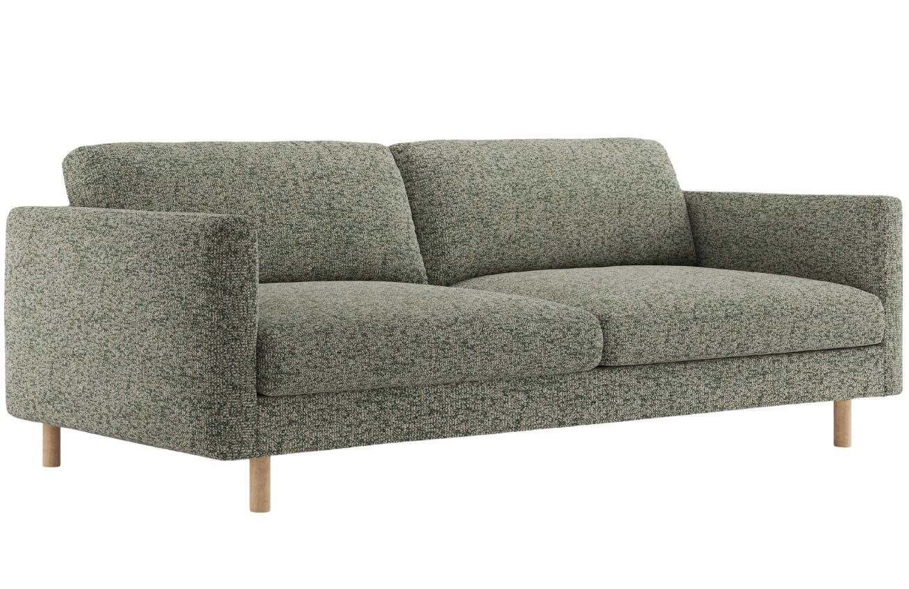 Micadoni Zelená čtyřmístná pohovka Eden 209 cm Micadoni