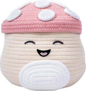 Béžový látkový dětský koš na hračky ø 23x22 cm Fizz Malcolm – SQUISHMALLOWS SQUISHMALLOWS