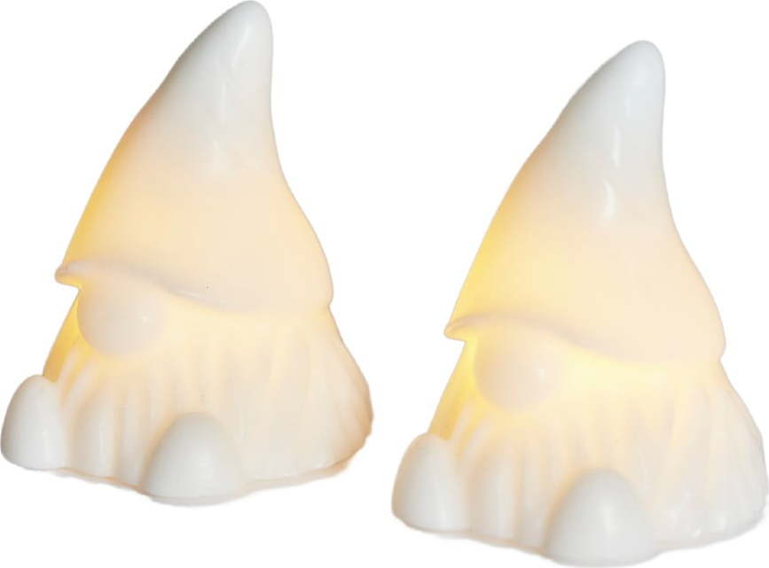 Bílé světelné dekorace v sadě 2 ks na baterky Coco – Sirius Sirius
