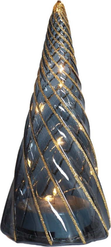 Černá světelná dekorace na baterky ø 9