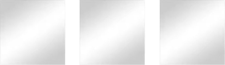 Nástěnná zrcadla v sadě 3 ks 30x30 cm – MSV MSV