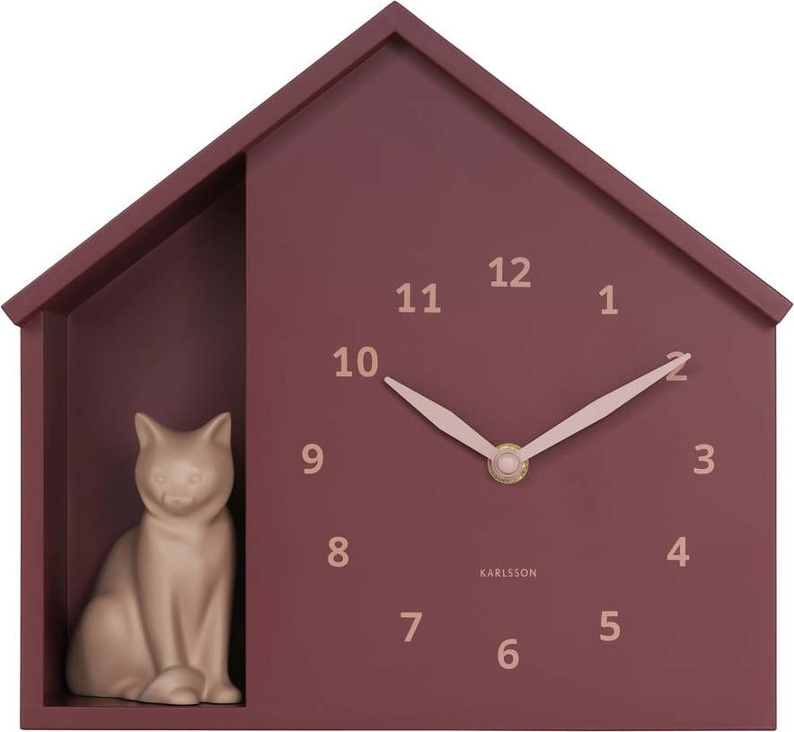 Nástěnné hodiny Sitting Cat – Karlsson Karlsson