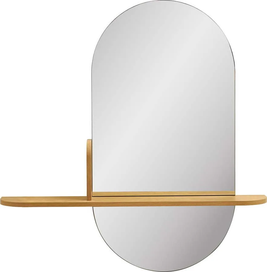 Nástěnné zrcadlo s poličkou 92x94,5 cm Barco – House Nordic