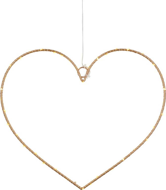 Světelná dekorace na baterky ve zlaté barvě Liva Heart – Sirius Sirius