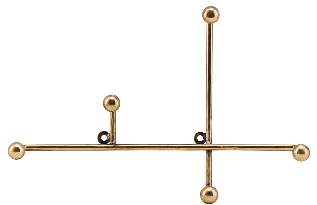 House Doctor Mosazný nástěnný věšák Prea House Doctor