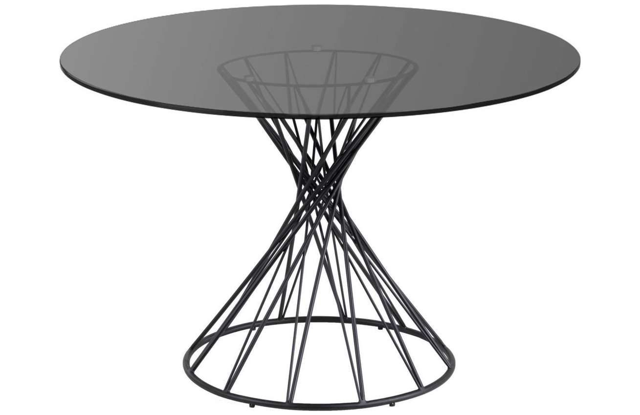 Černý skleněný jídelní stůl Kave Home Niut 120 cm Kave Home